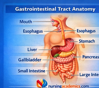 GI tract anatomy