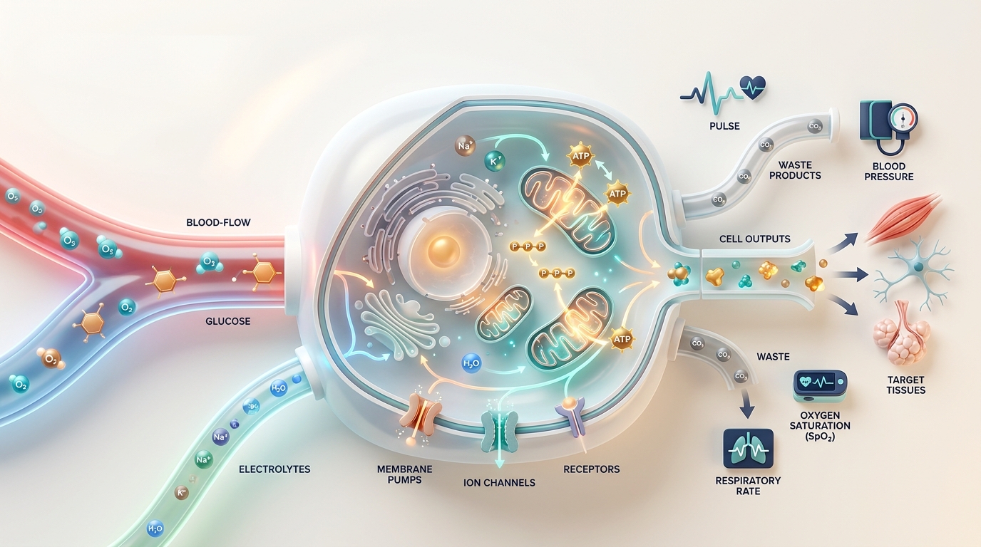 Phase 1 Integrated Foundations showing the learning path from perfusion inputs to cell factory function and nursing judgment