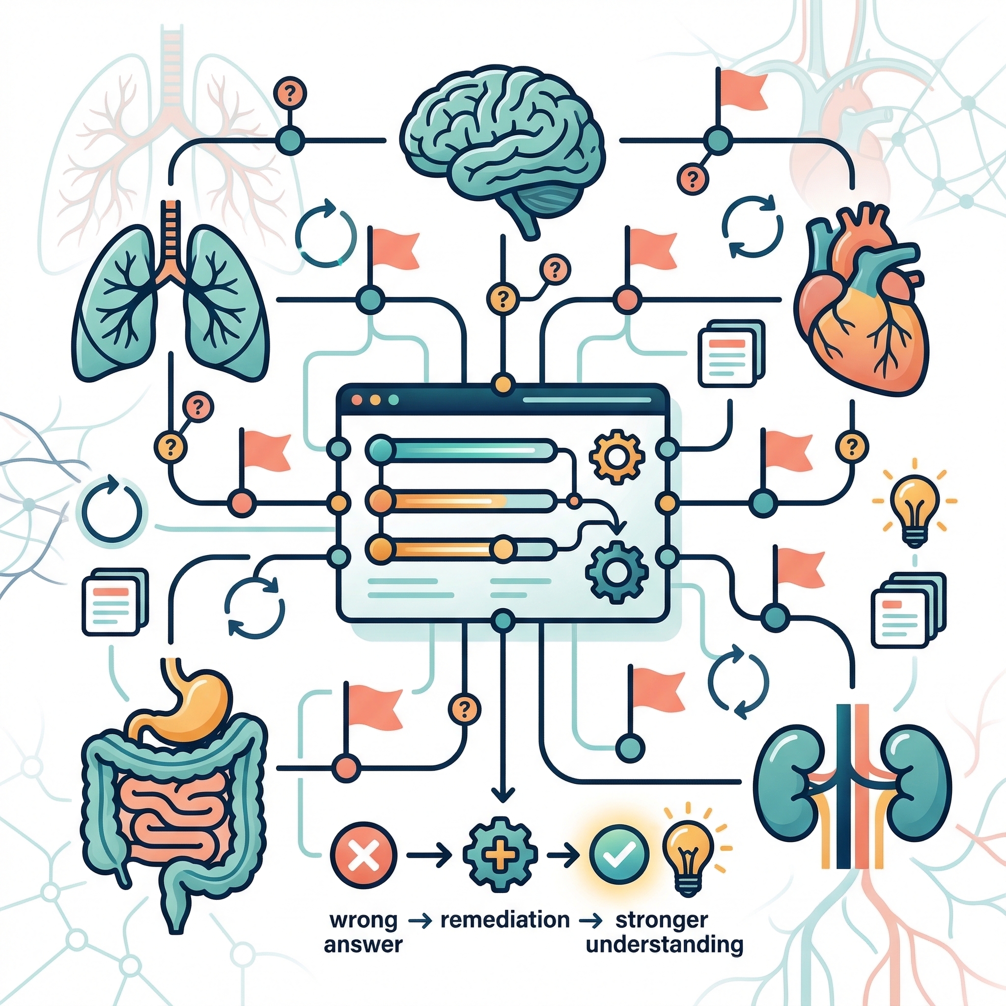 Adaptive review visual