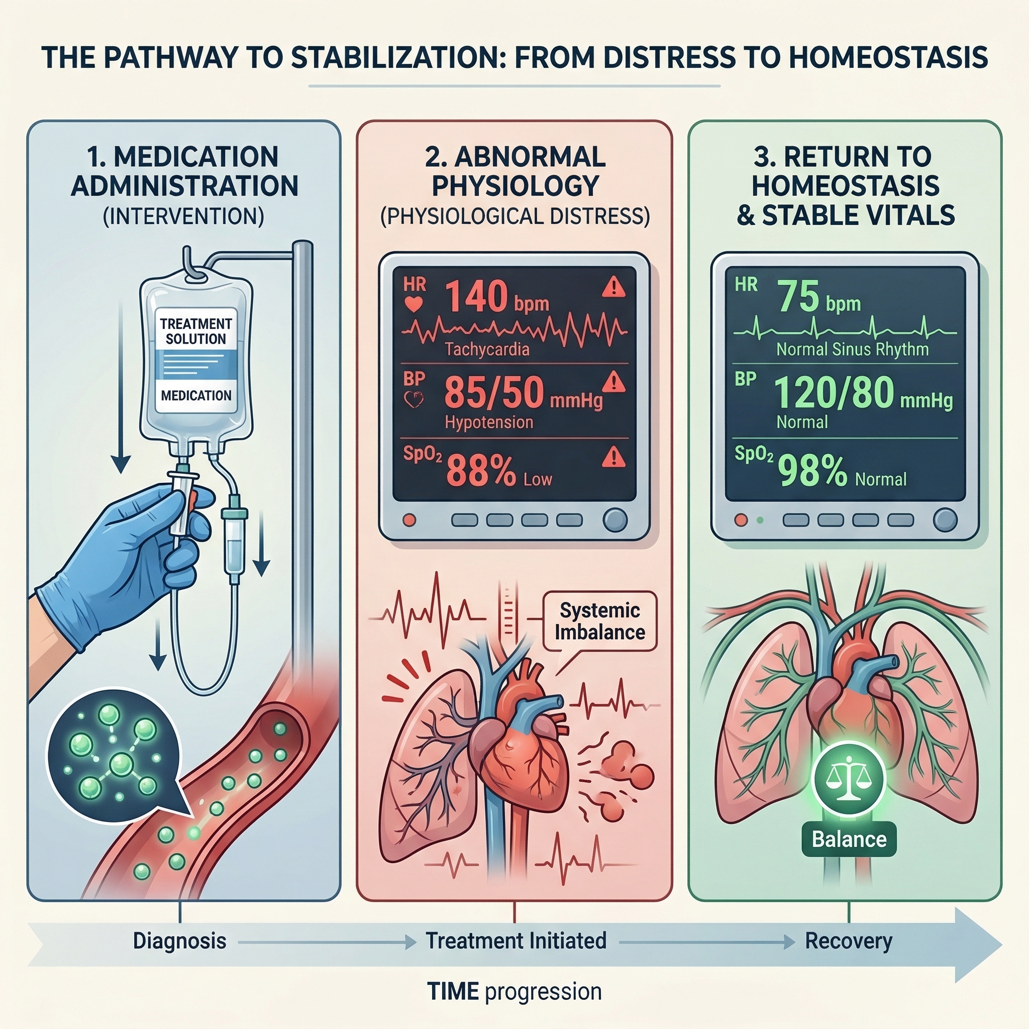 Perfusion and homeostasis transition visual