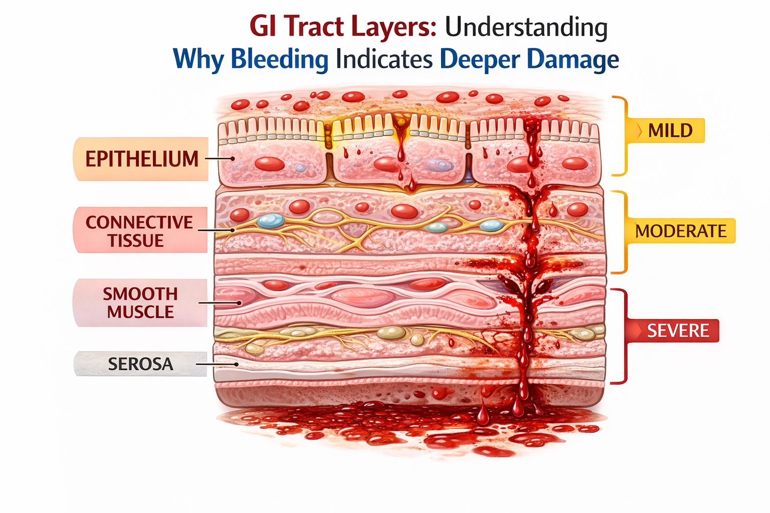 GI bleed pathway comparison visual